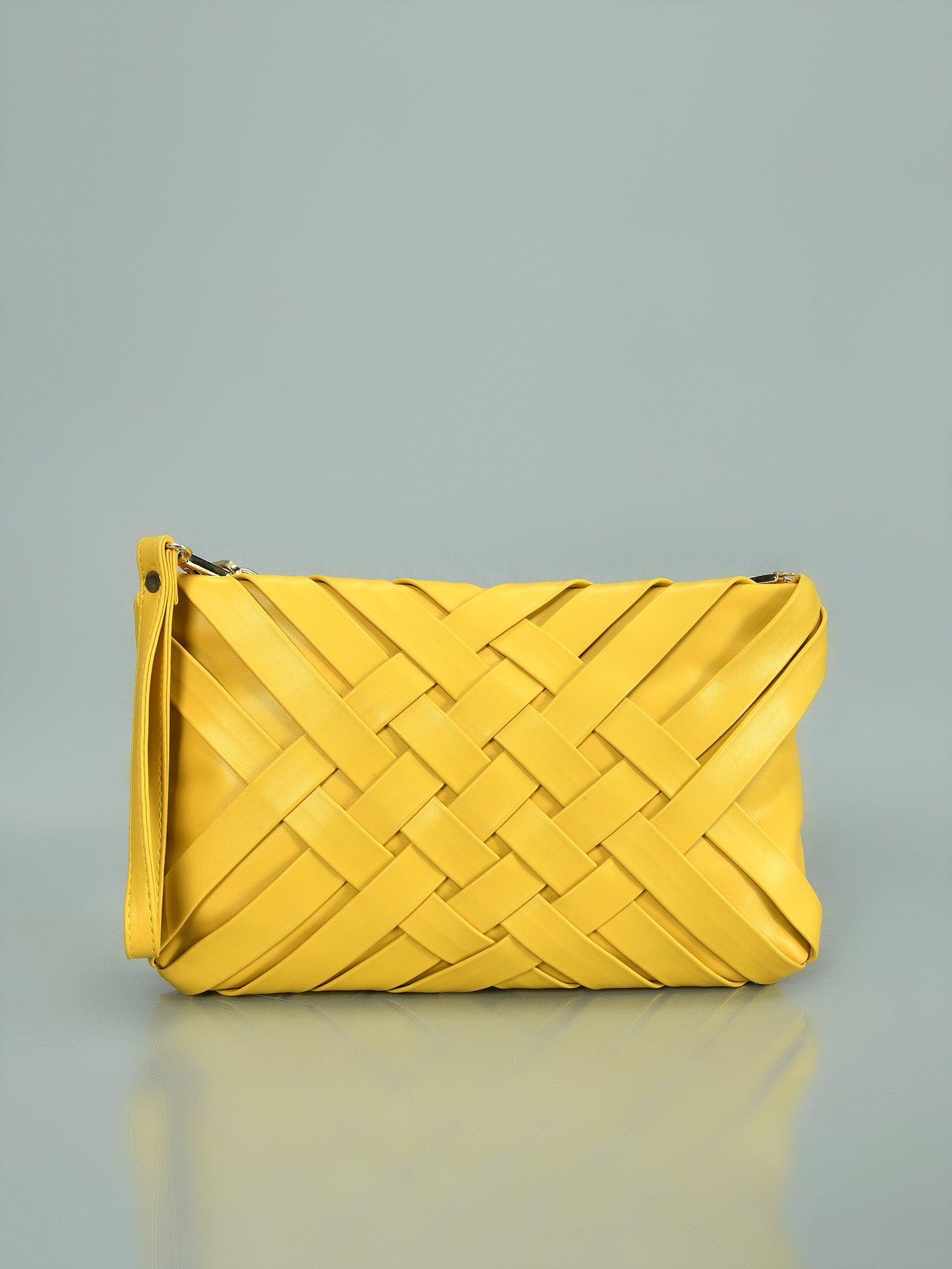 Limelight - Weave Patterened Clutch