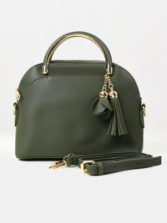 Limelight - Metallic Handle Handbag