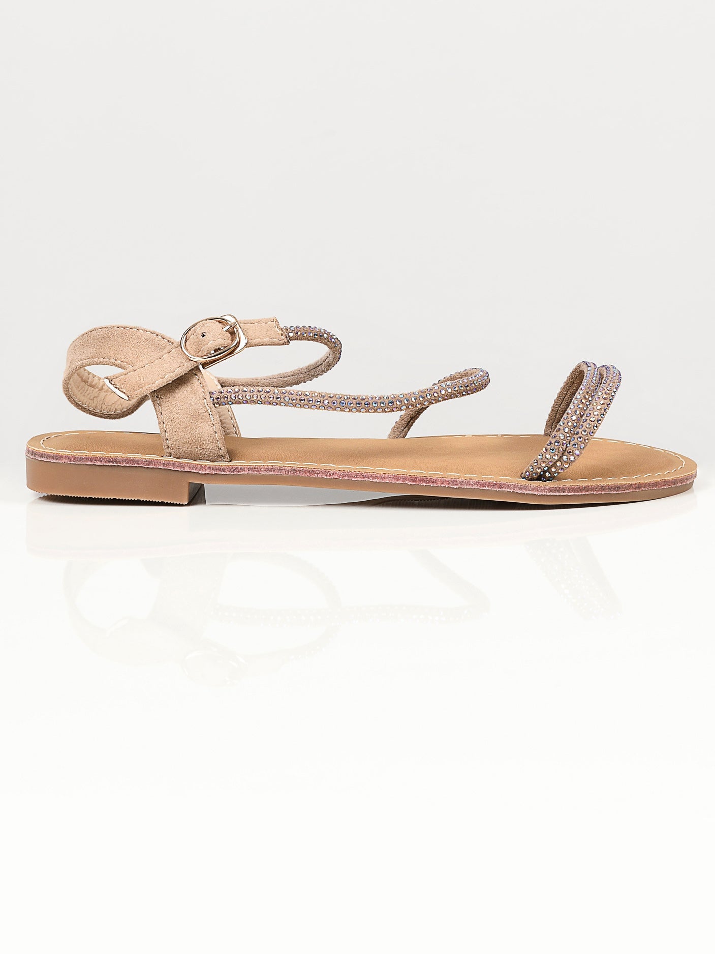 Limelight - Shiny Sandals -  Beige