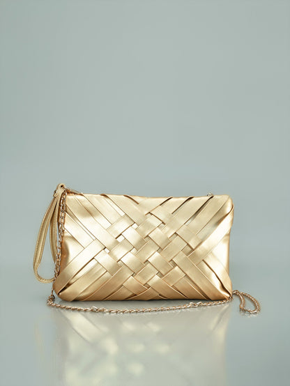 Limelight - Weave Patterened Clutch