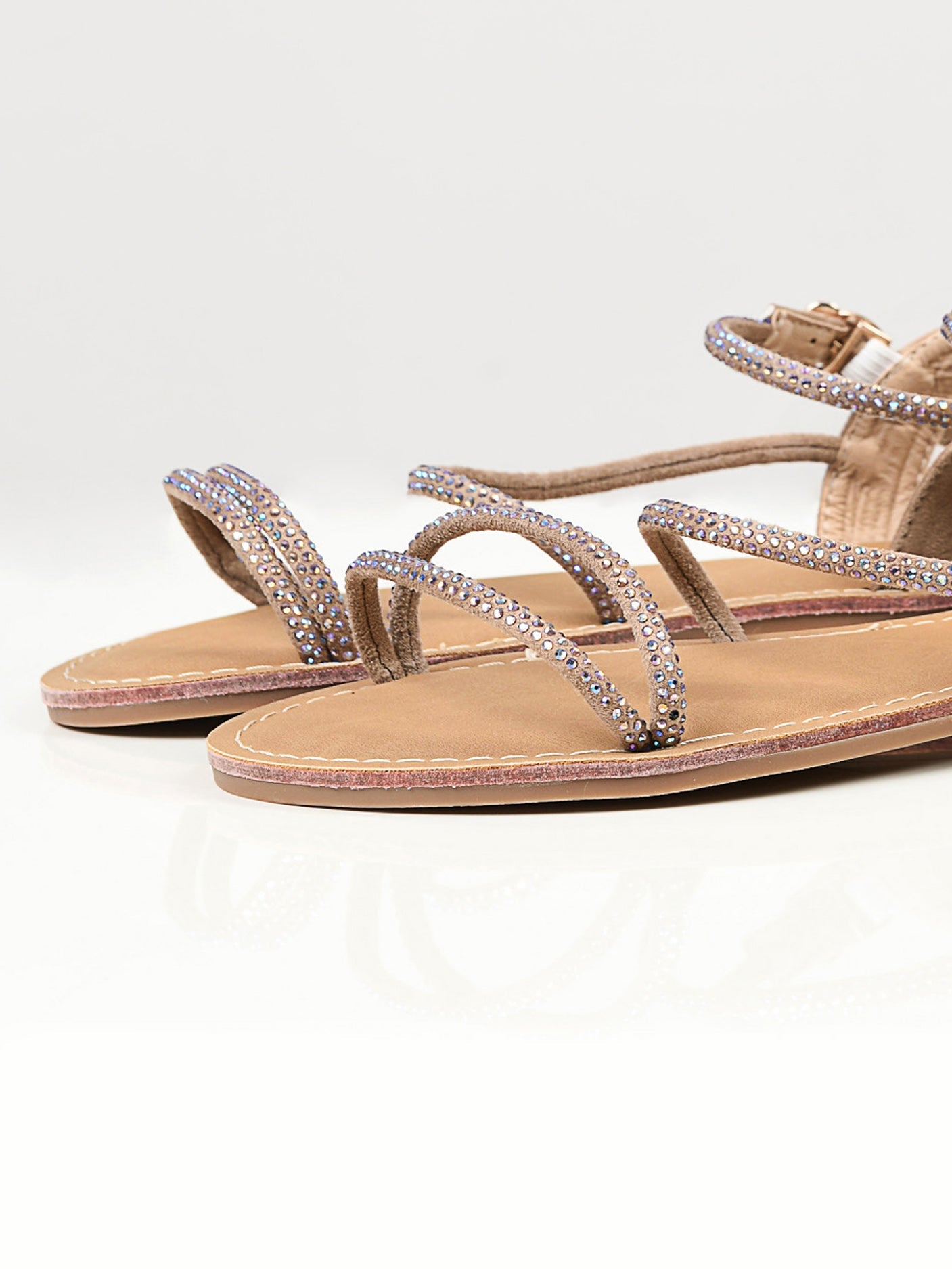 Limelight - Shiny Sandals -  Beige