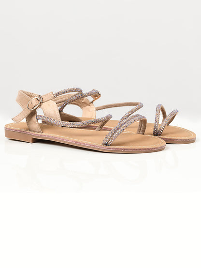 Limelight - Shiny Sandals -  Beige