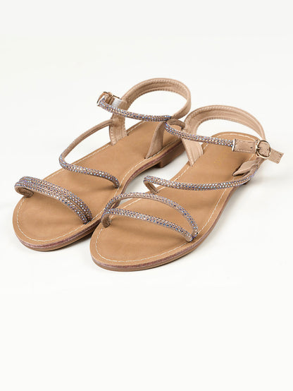 Limelight - Shiny Sandals -  Beige