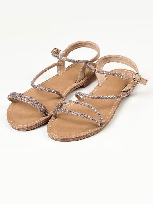 Limelight - Shiny Sandals -  Beige