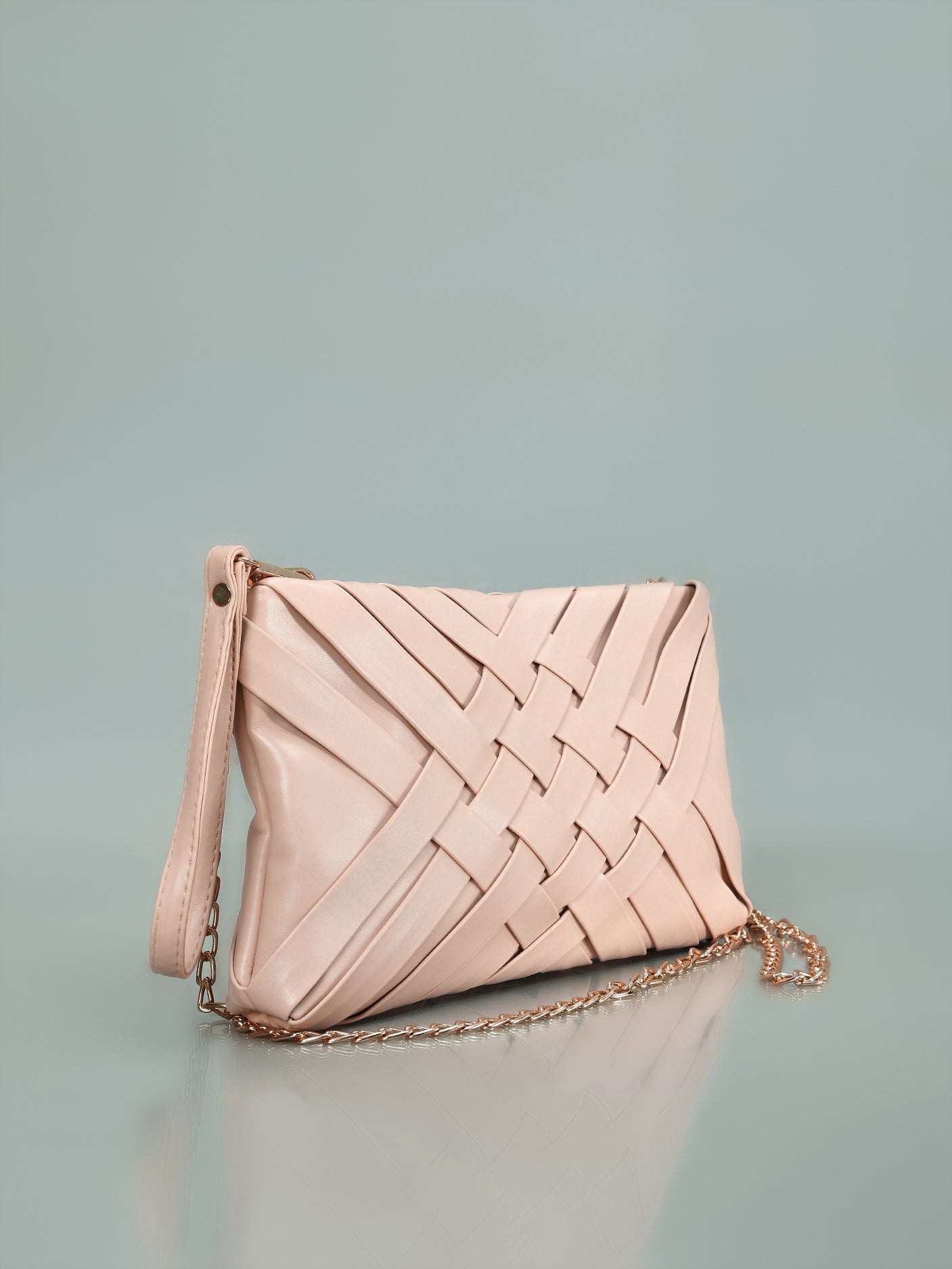 Limelight - Weave Patterened Clutch