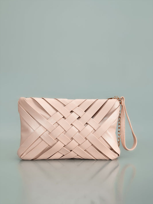 Limelight - Weave Patterened Clutch