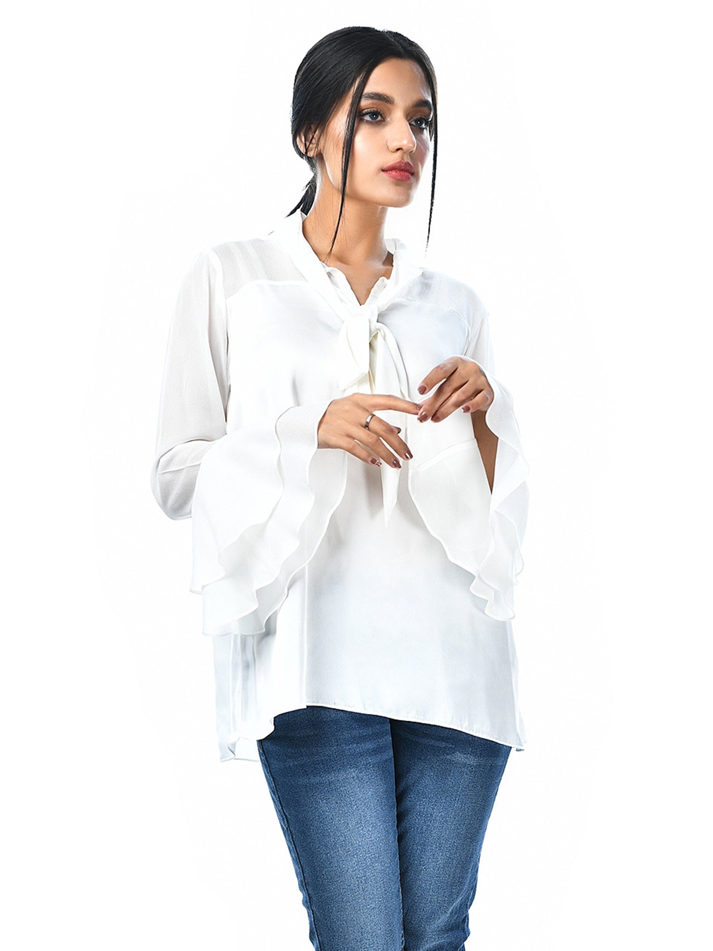 Limelight - Silk Tie knot Classic Top