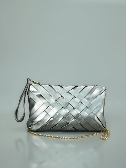 Limelight - Weave Patterened Clutch