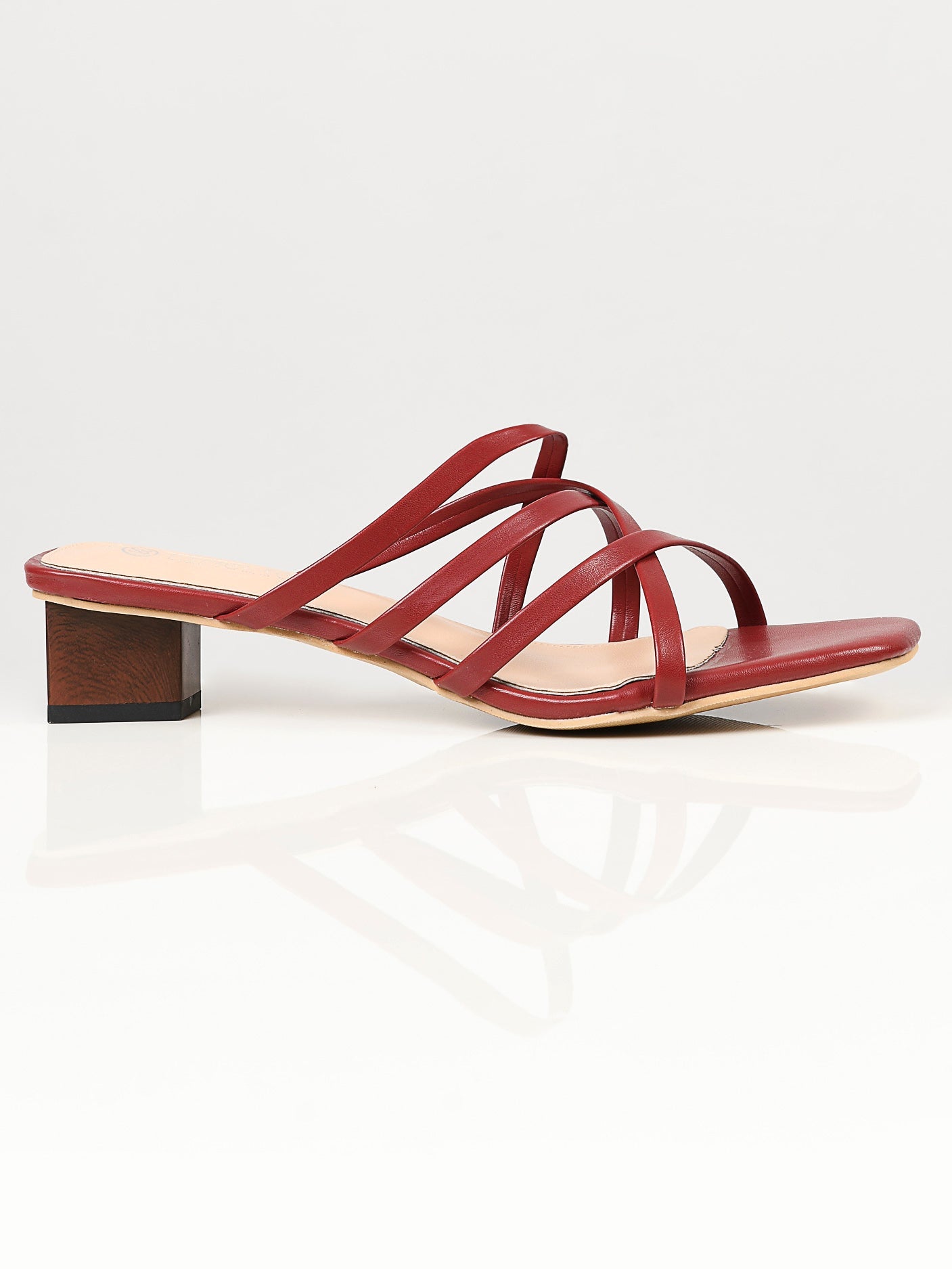 Limelight - Strap Heels - Maroon