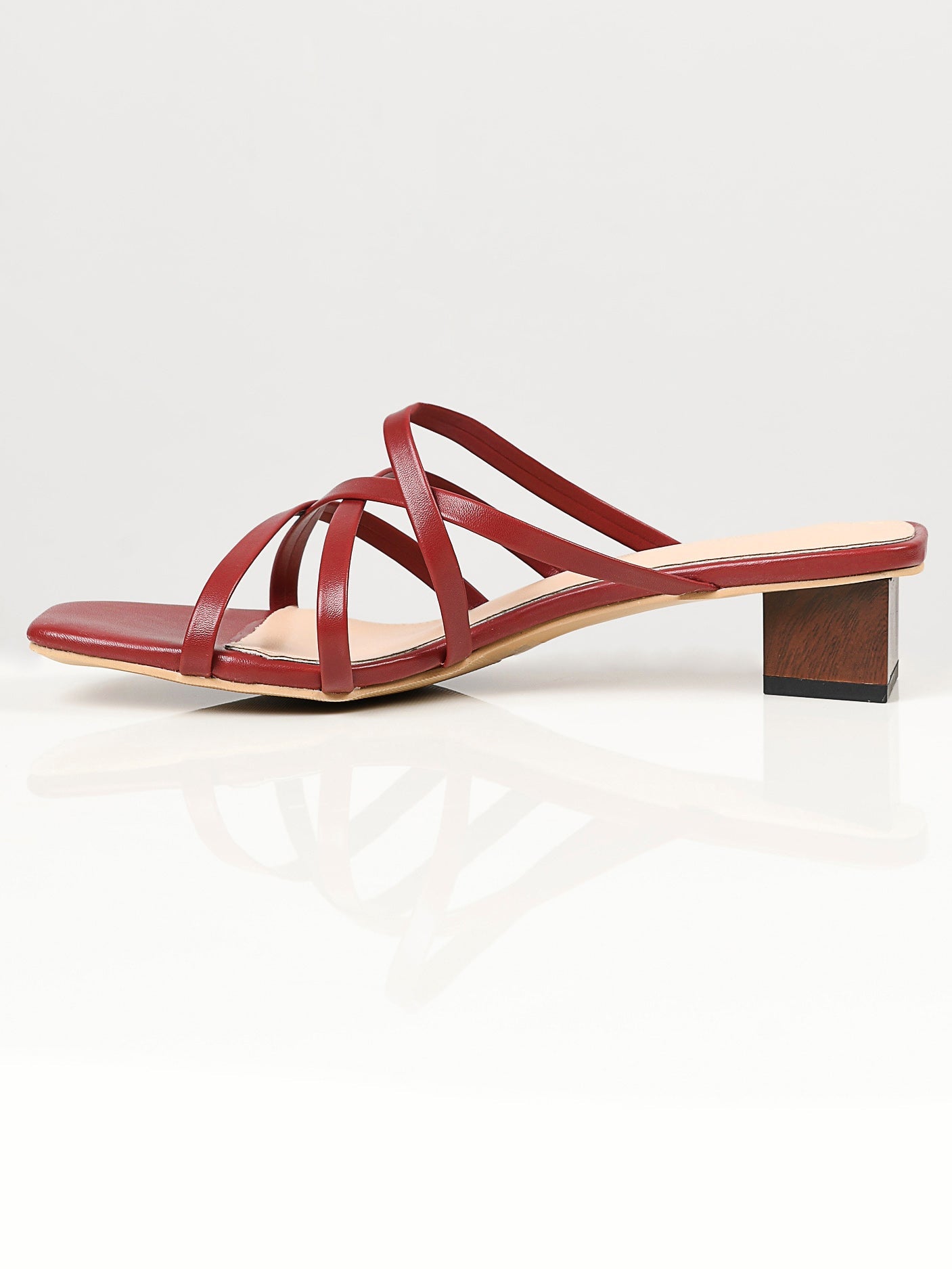 Limelight - Strap Heels - Maroon