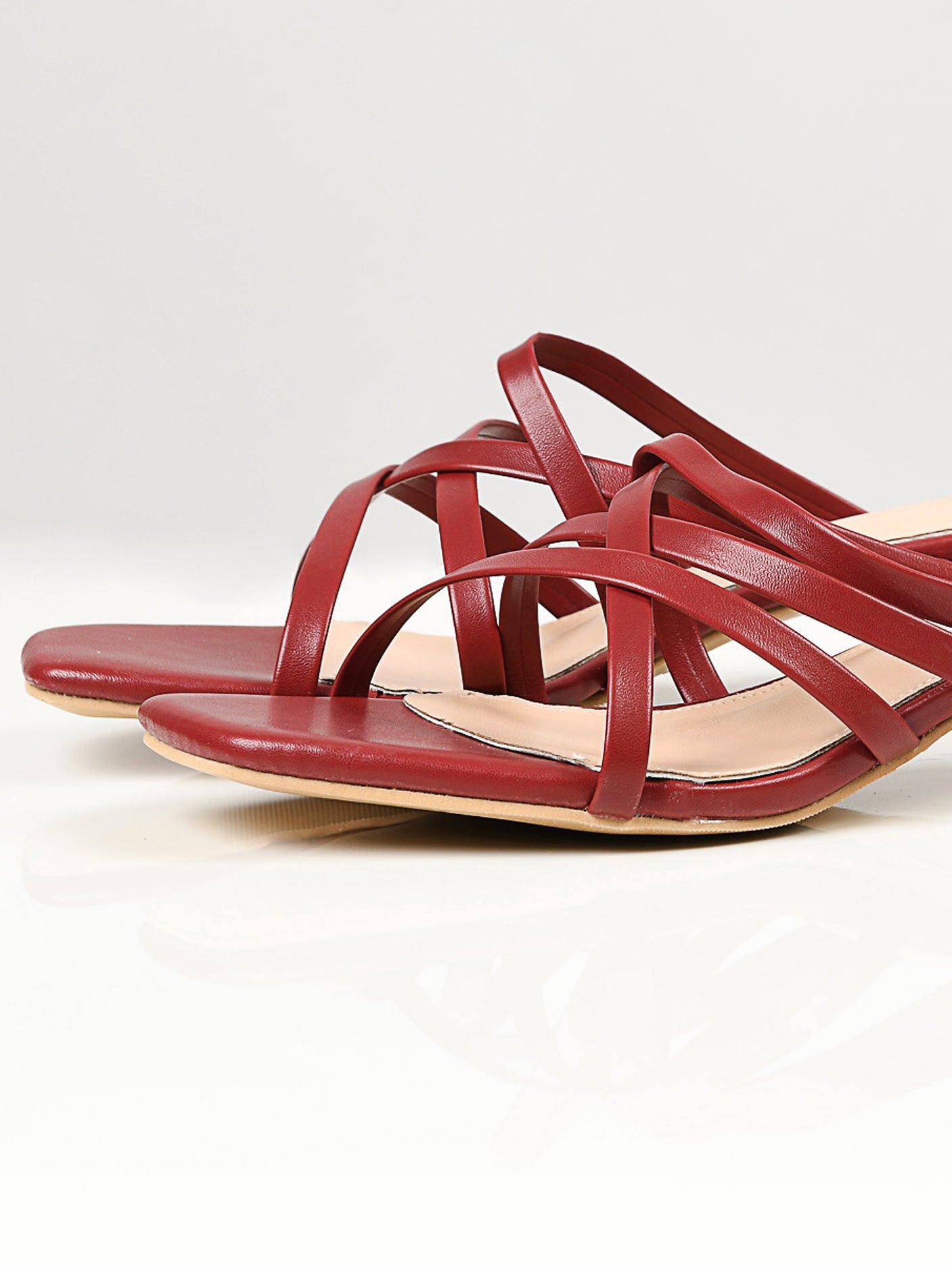 Limelight - Strap Heels - Maroon