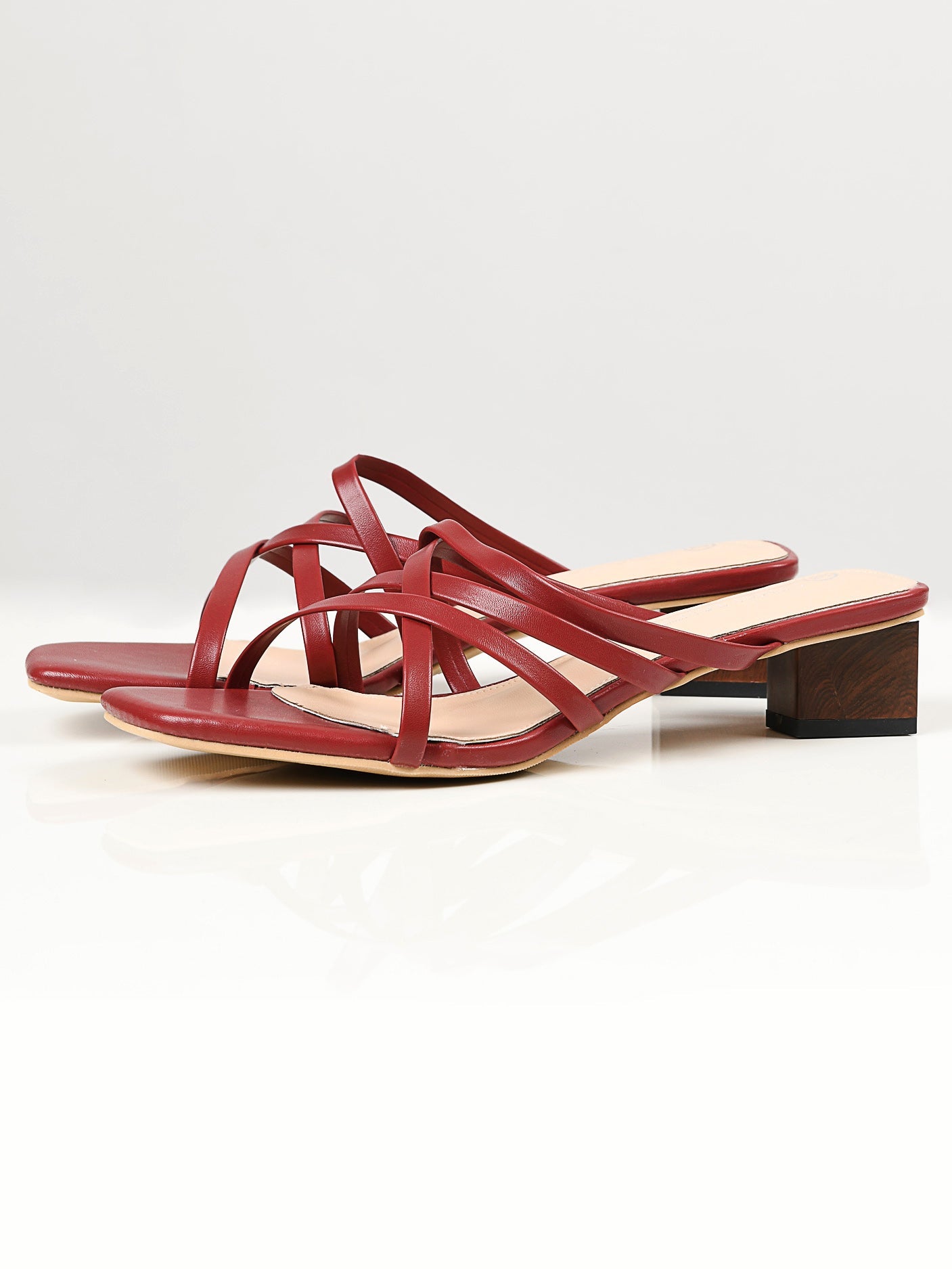 Limelight - Strap Heels - Maroon