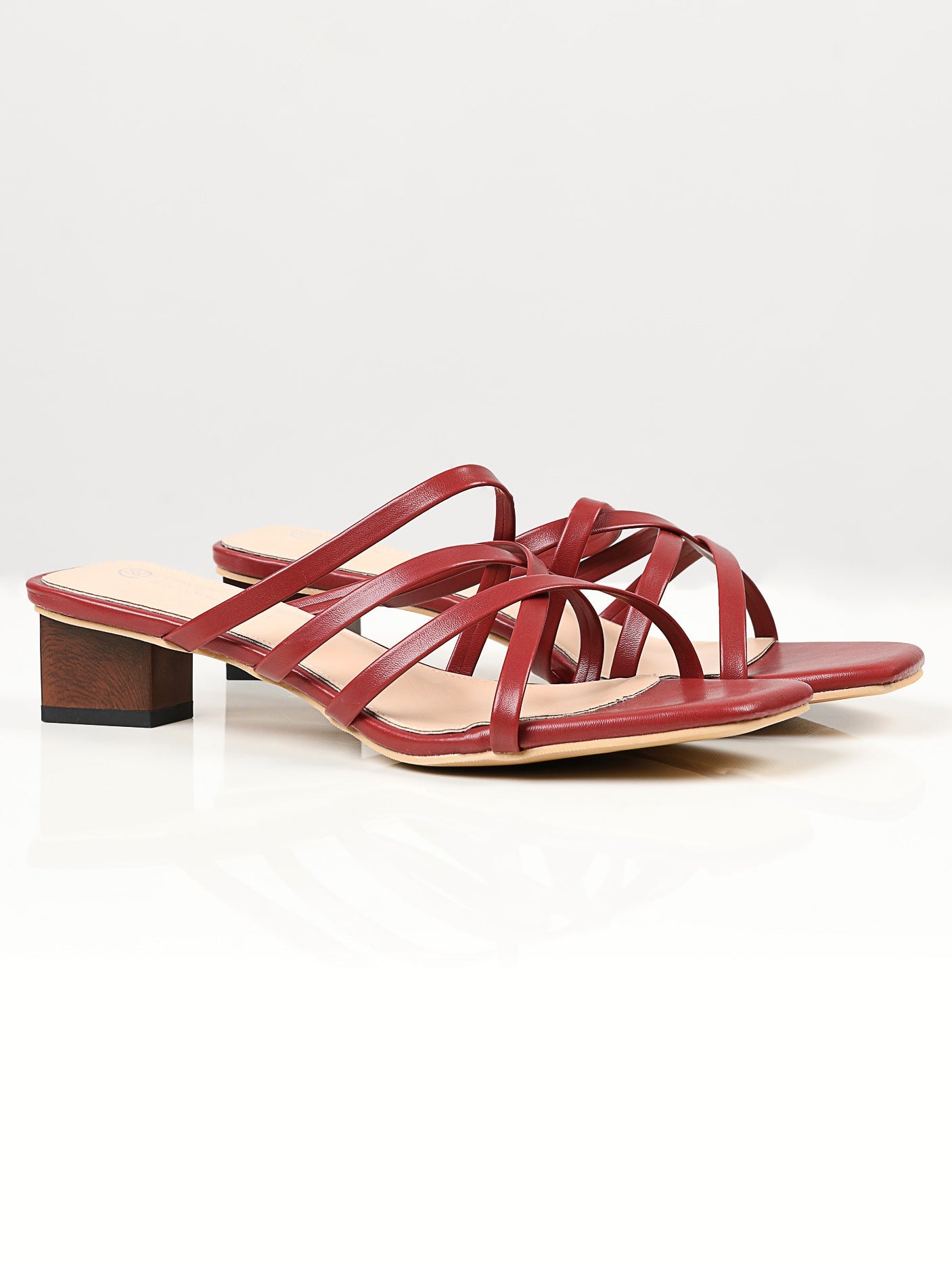 Limelight - Strap Heels - Maroon