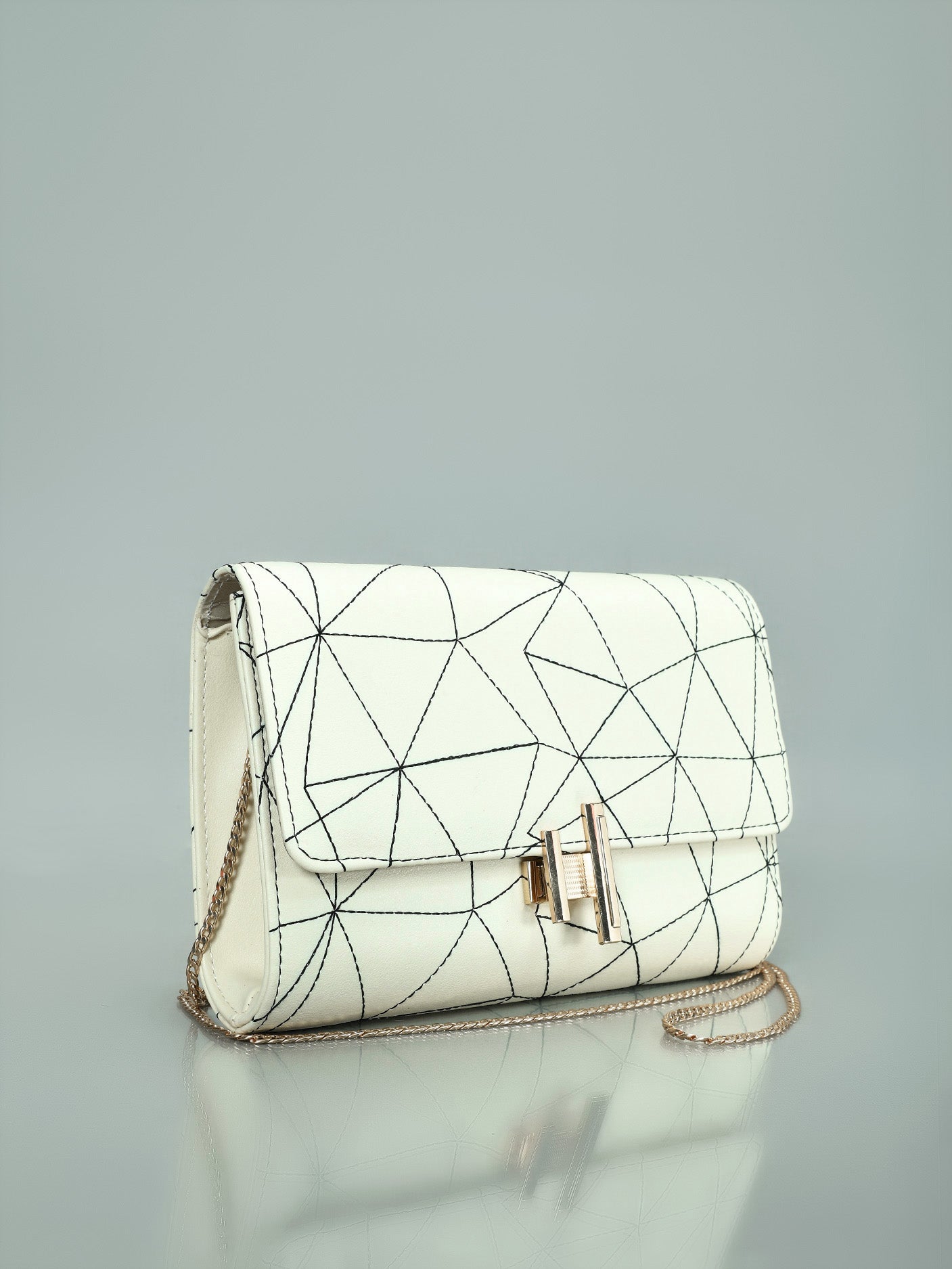 Limelight - Stitch Patterned Clutch