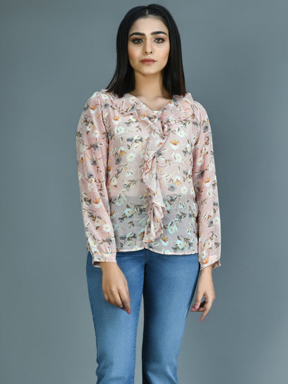 Limelight - Printed Chiffon Top