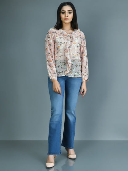 Limelight - Printed Chiffon Top