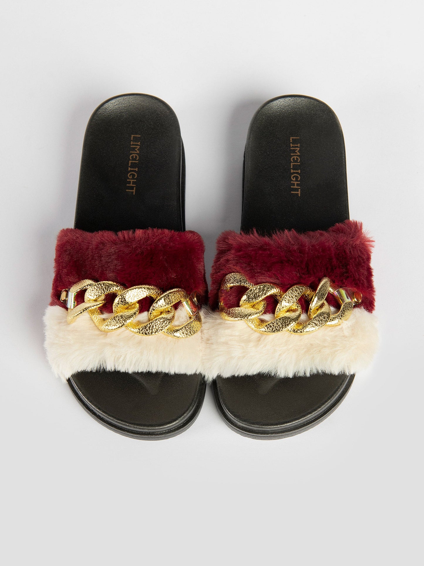 Gold Chain Slippers