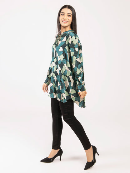 Limelight - Printed Silk Top