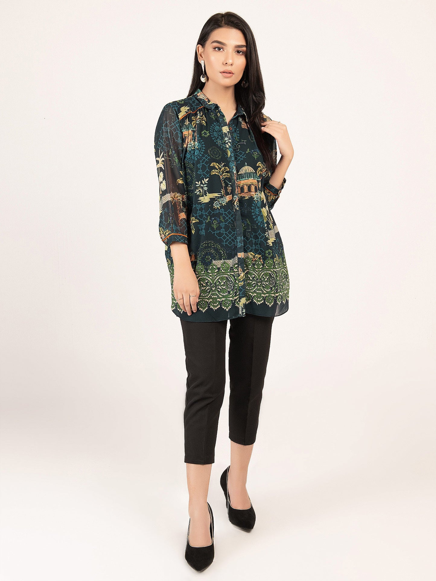 Limelight - Printed Chiffon Top