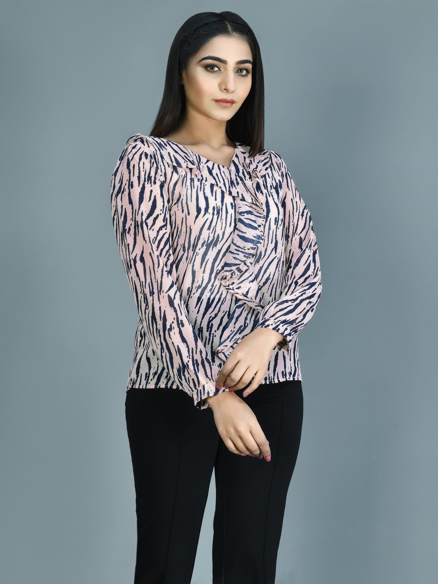 Limelight - Printed Chiffon Top