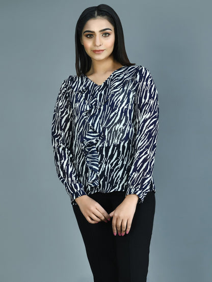 Limelight - Printed Chiffon Top