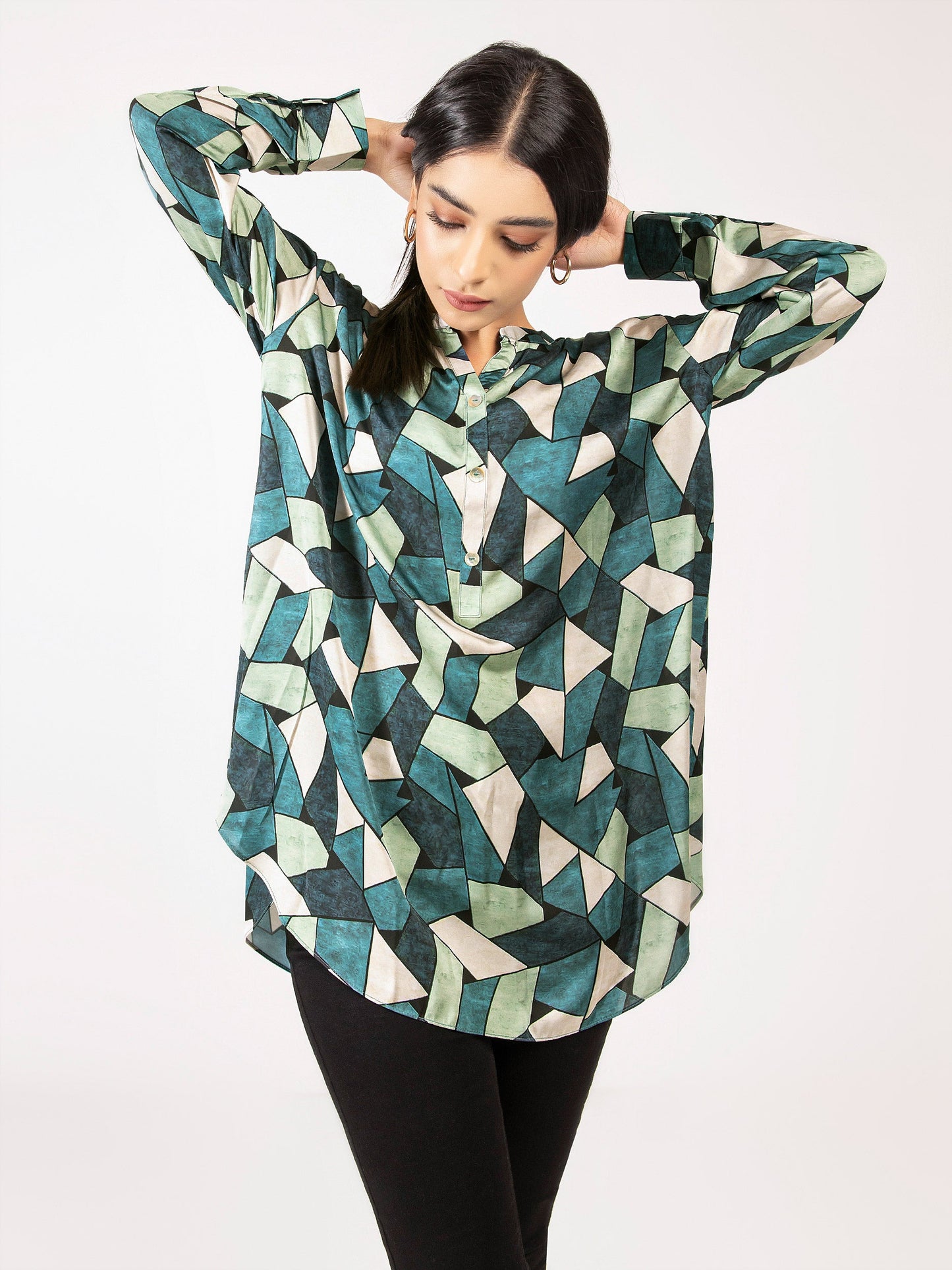 Limelight - Printed Silk Top