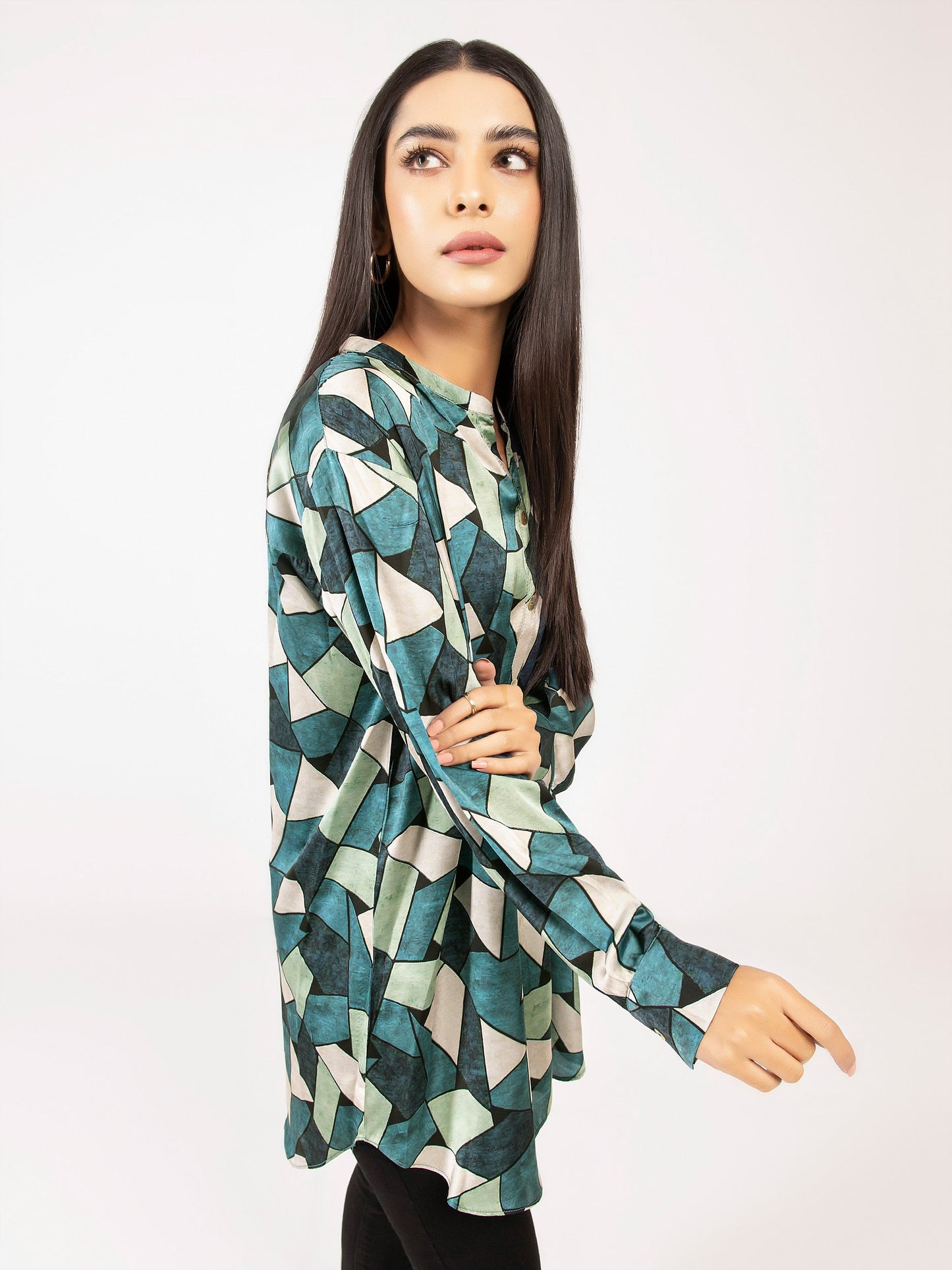 Limelight - Printed Silk Top