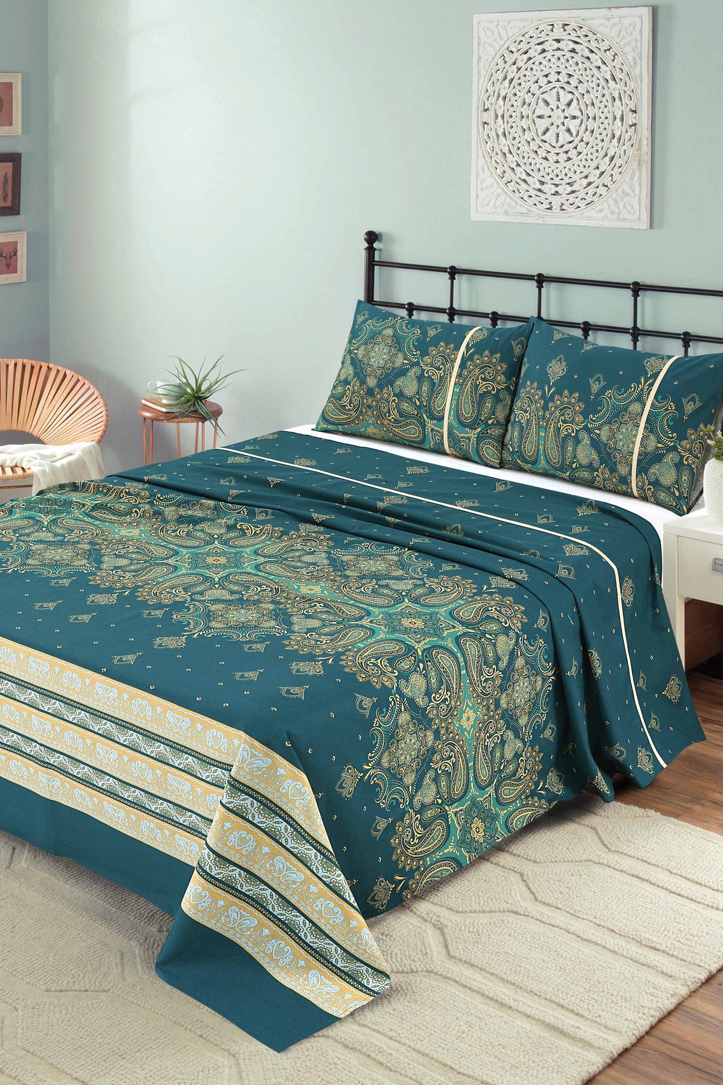 Nishat Linen - Damask Paisley Sheet Set