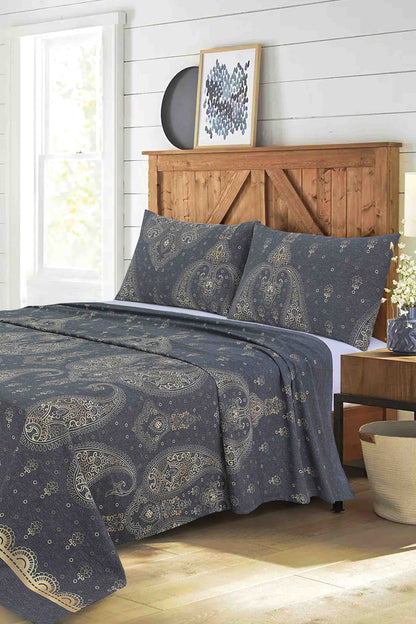 Nishat Linen - Decorative Paisley Sheet Set