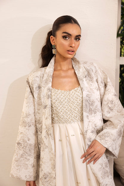 Ethnic - PRINTED LONG COAT (E0006/107/005)