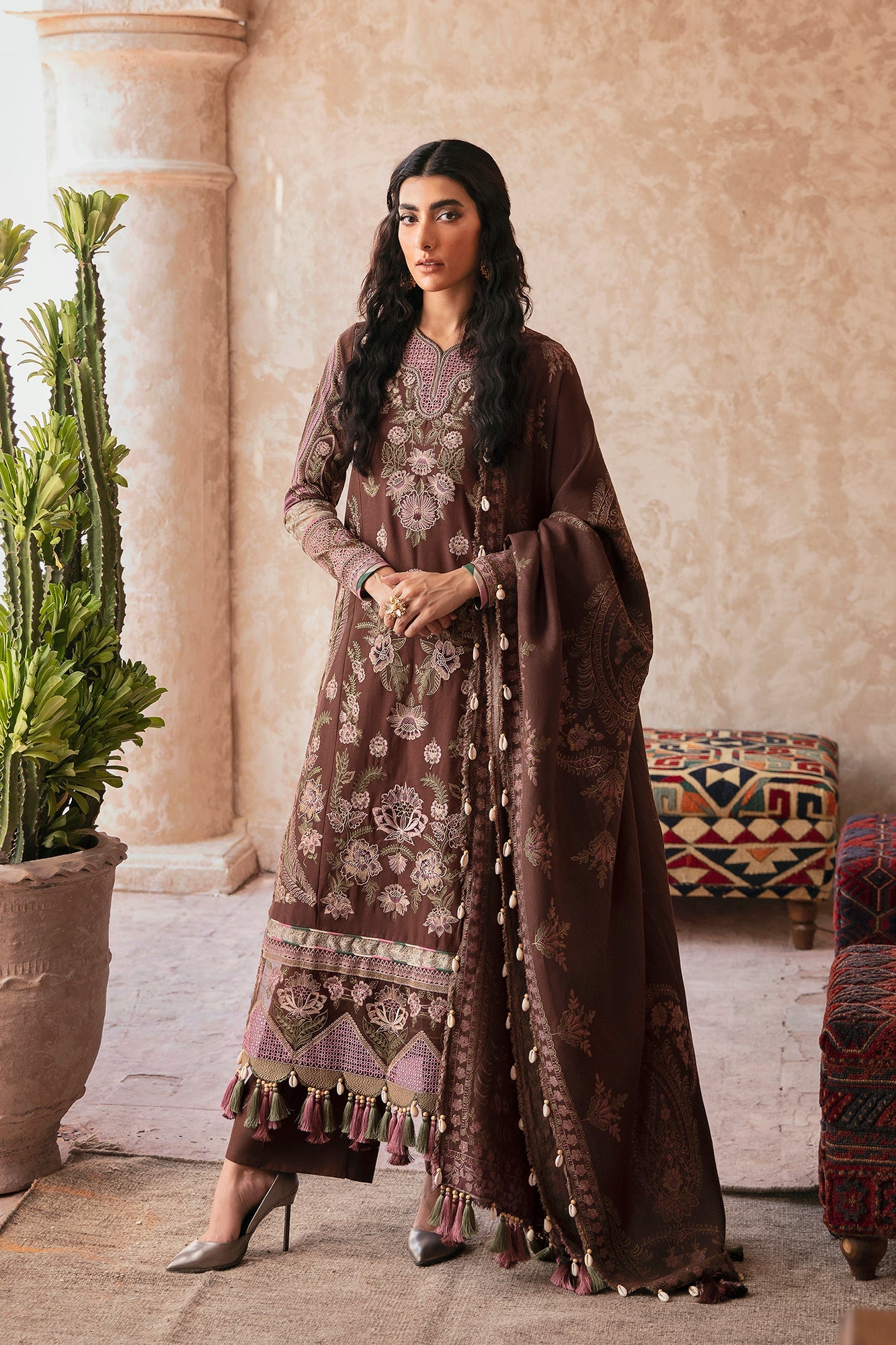 Ethnic - EMBROIDERED SUIT (E0136/203/117)