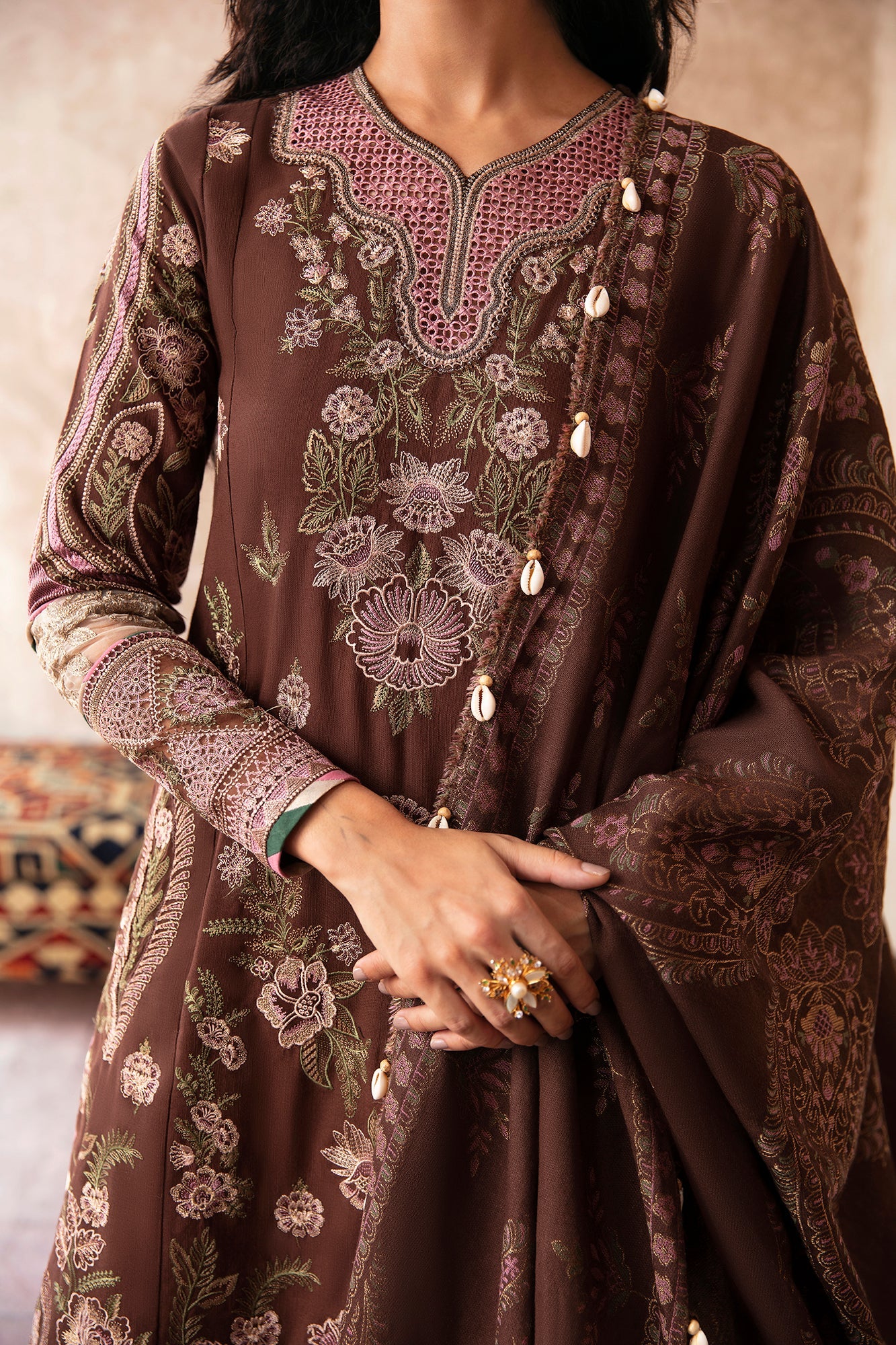 Ethnic - EMBROIDERED SUIT (E0136/203/117)