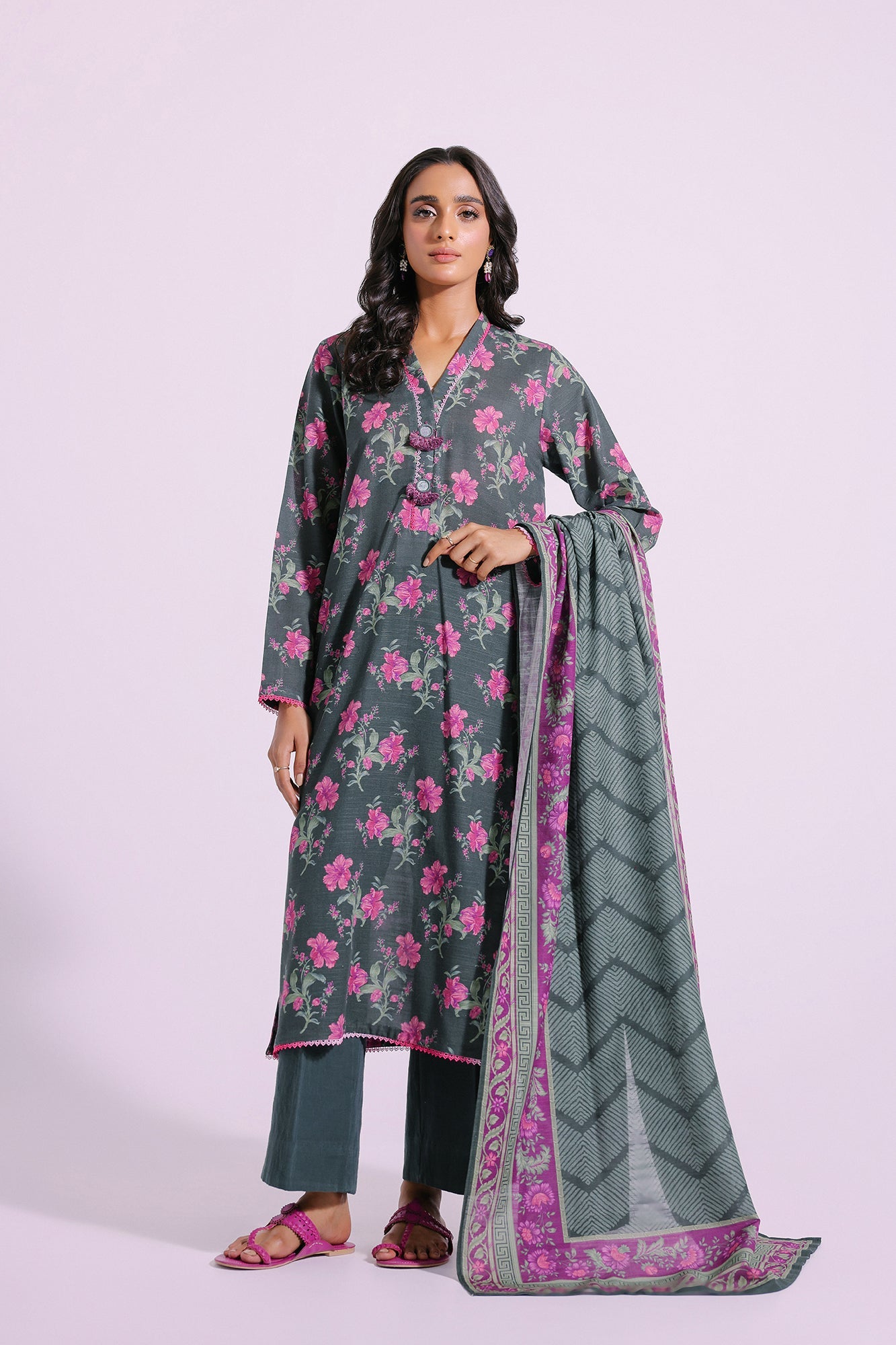 Ethnic - PRINTED SUIT (E0262/202/621)