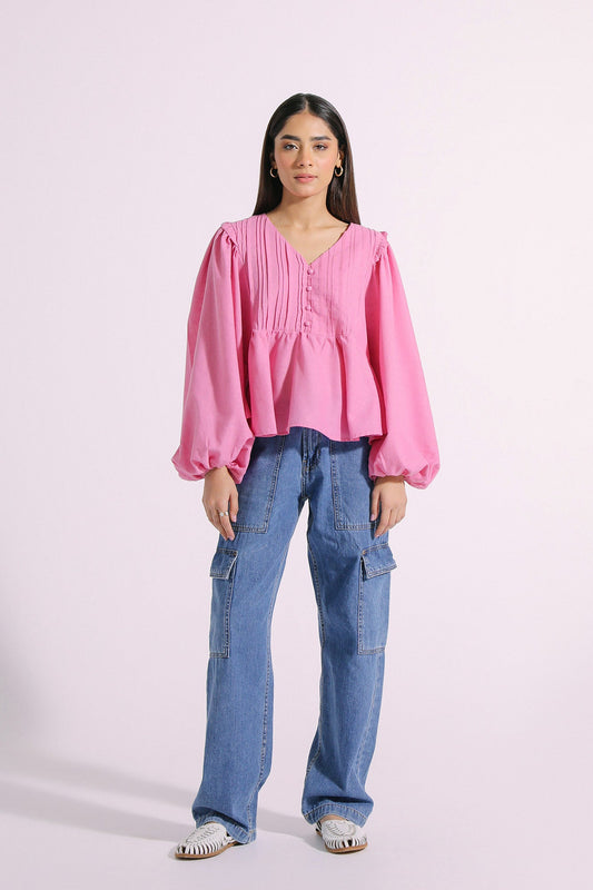 Ethnic - SOLID PLEATED TOP (E0267/101/423)