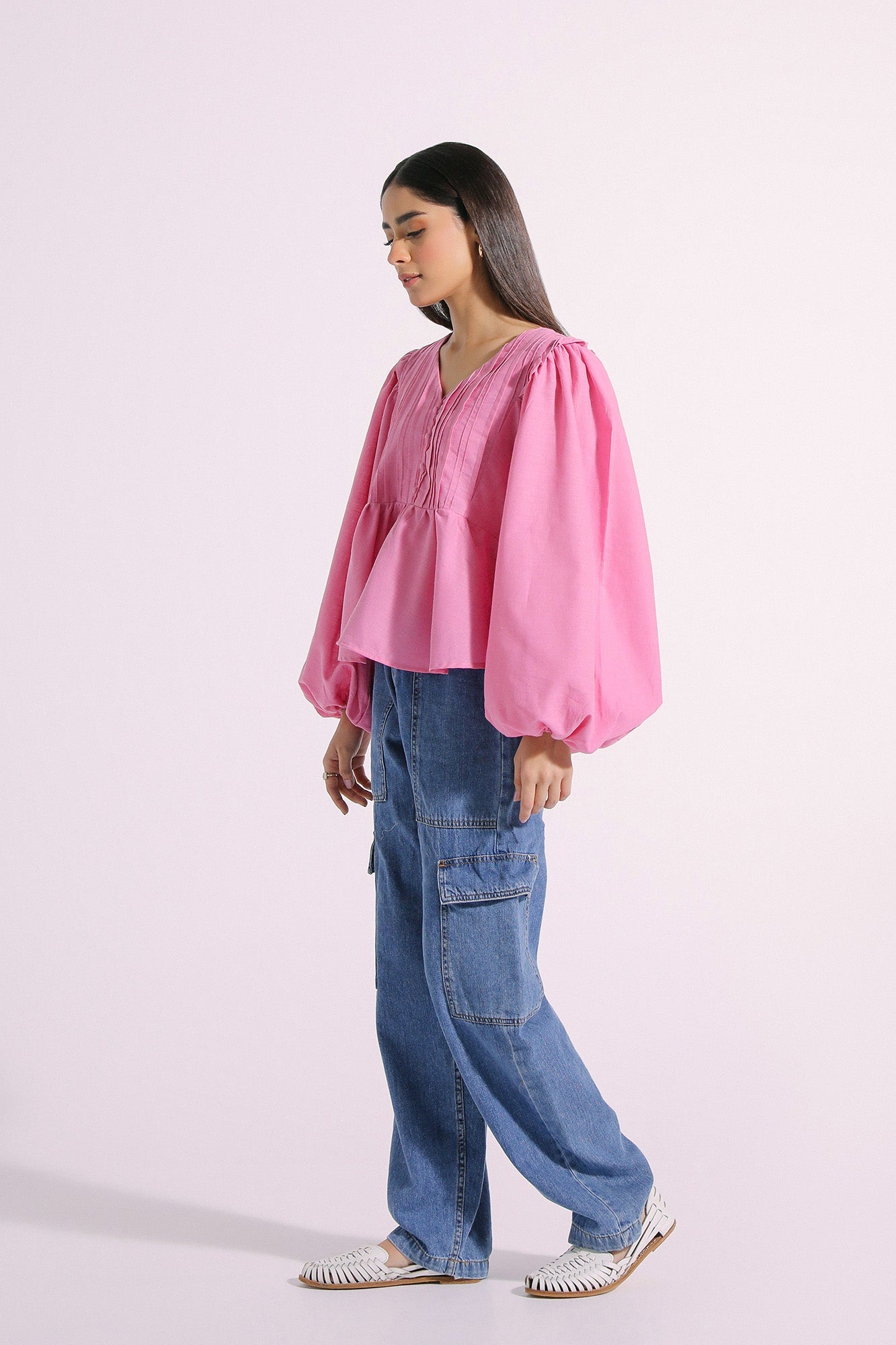 Ethnic - SOLID PLEATED TOP (E0267/101/423)