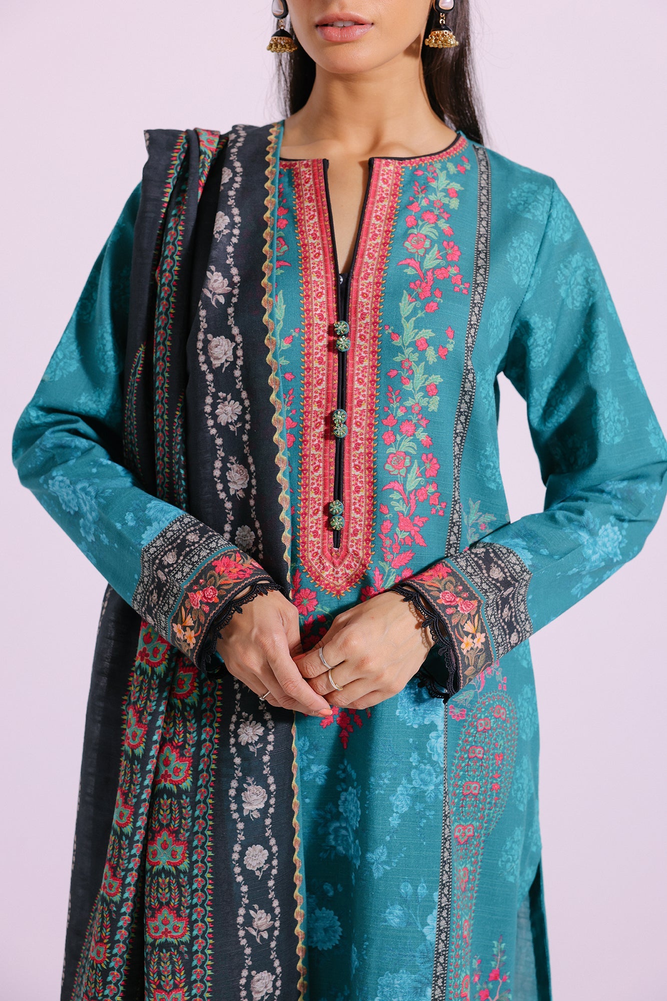 Ethnic - PRINTED SUIT (E0268/202/711)