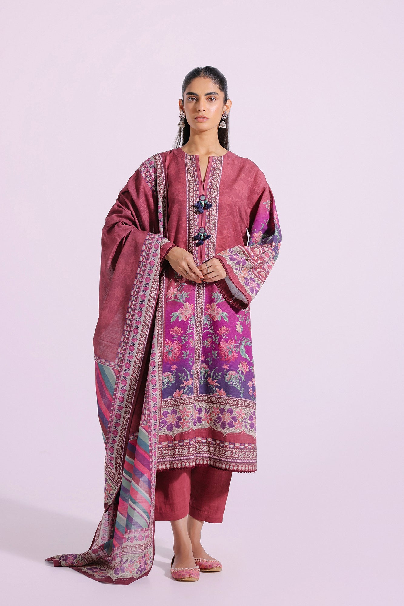 Ethnic - PRINTED SUIT (E0272/202/414)