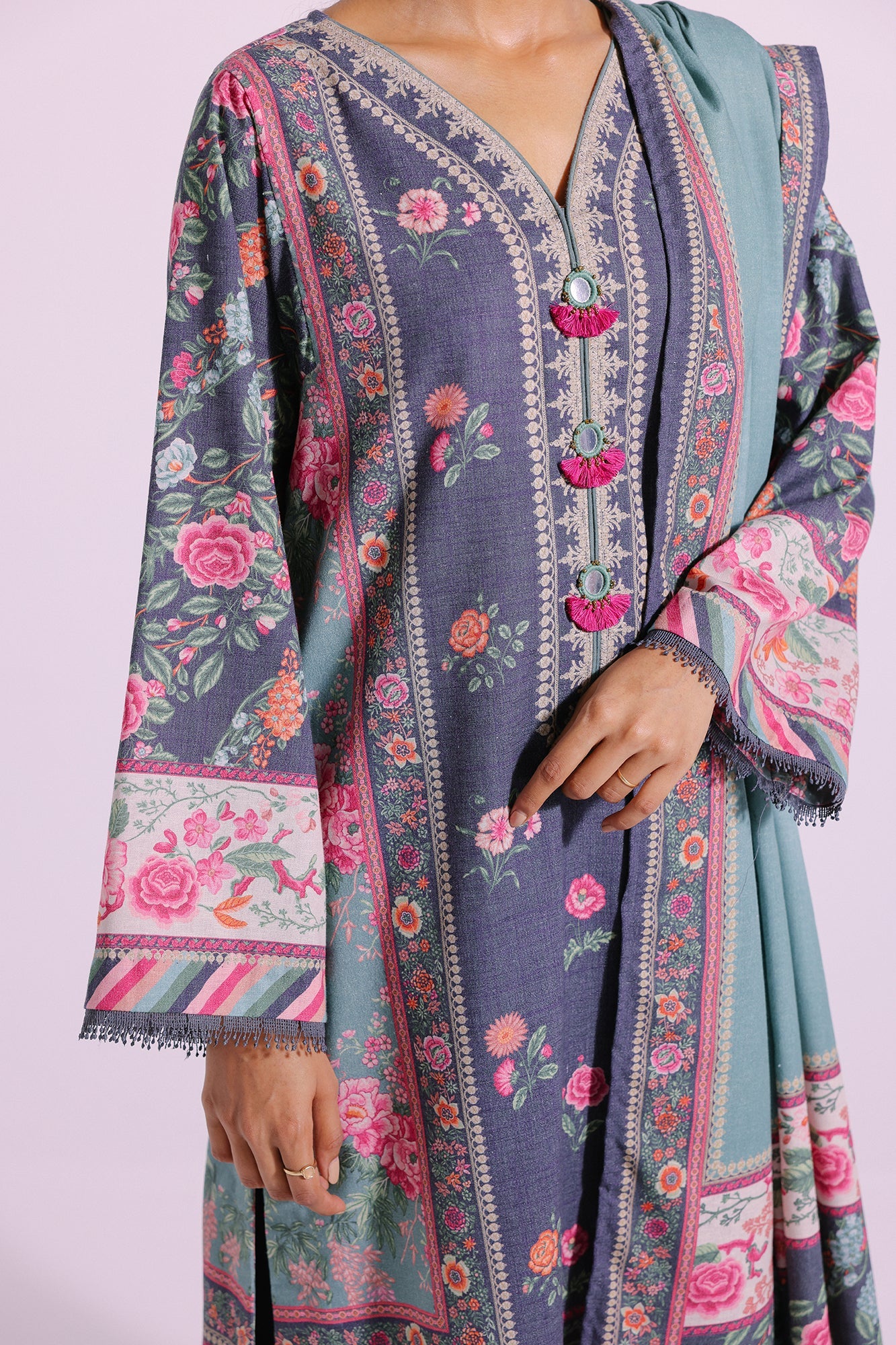 Ethnic - PRINTED SUIT (E0277/202/618)