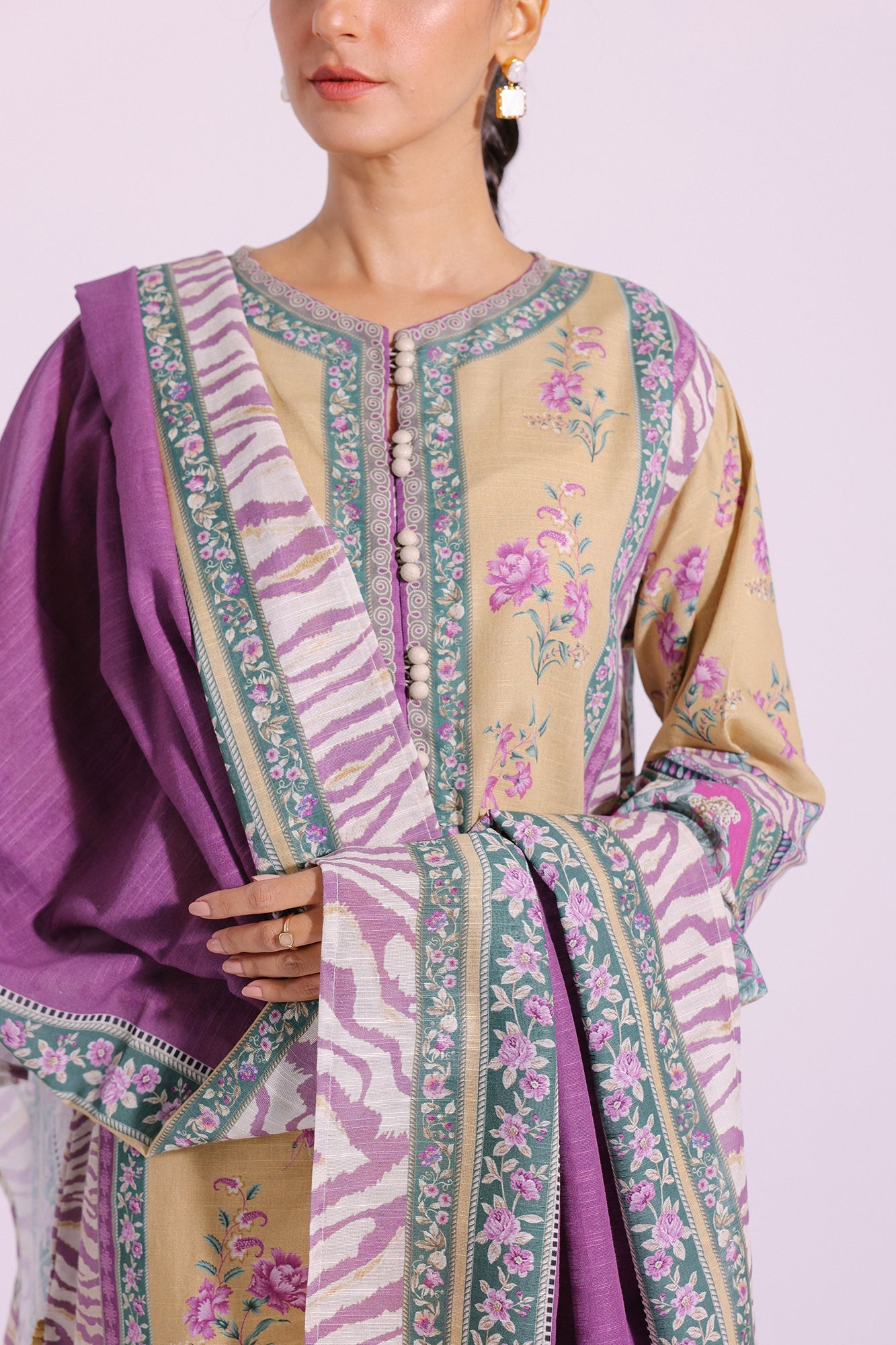 Ethnic - PRINTED SUIT (E0282/202/007)