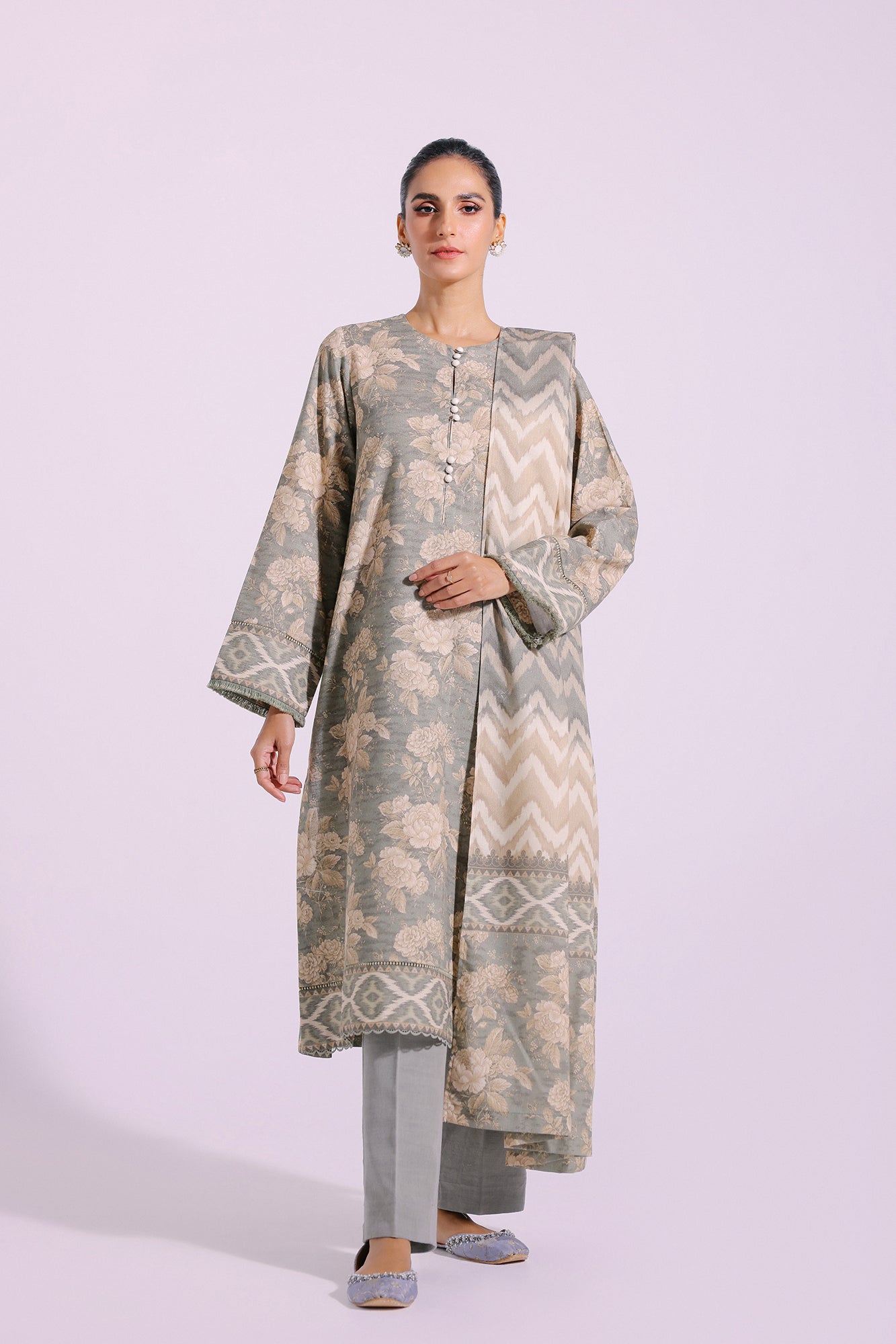 Ethnic - PRINTED SUIT (E0295/202/120)