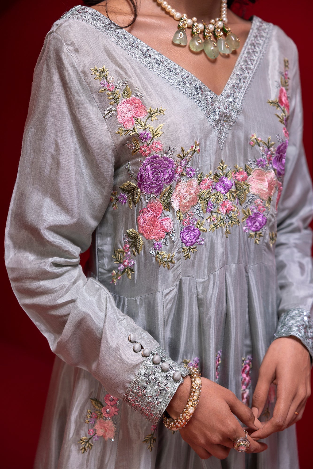 Ethnic - EMBROIDERED PISHWAS (E0326/104/129)