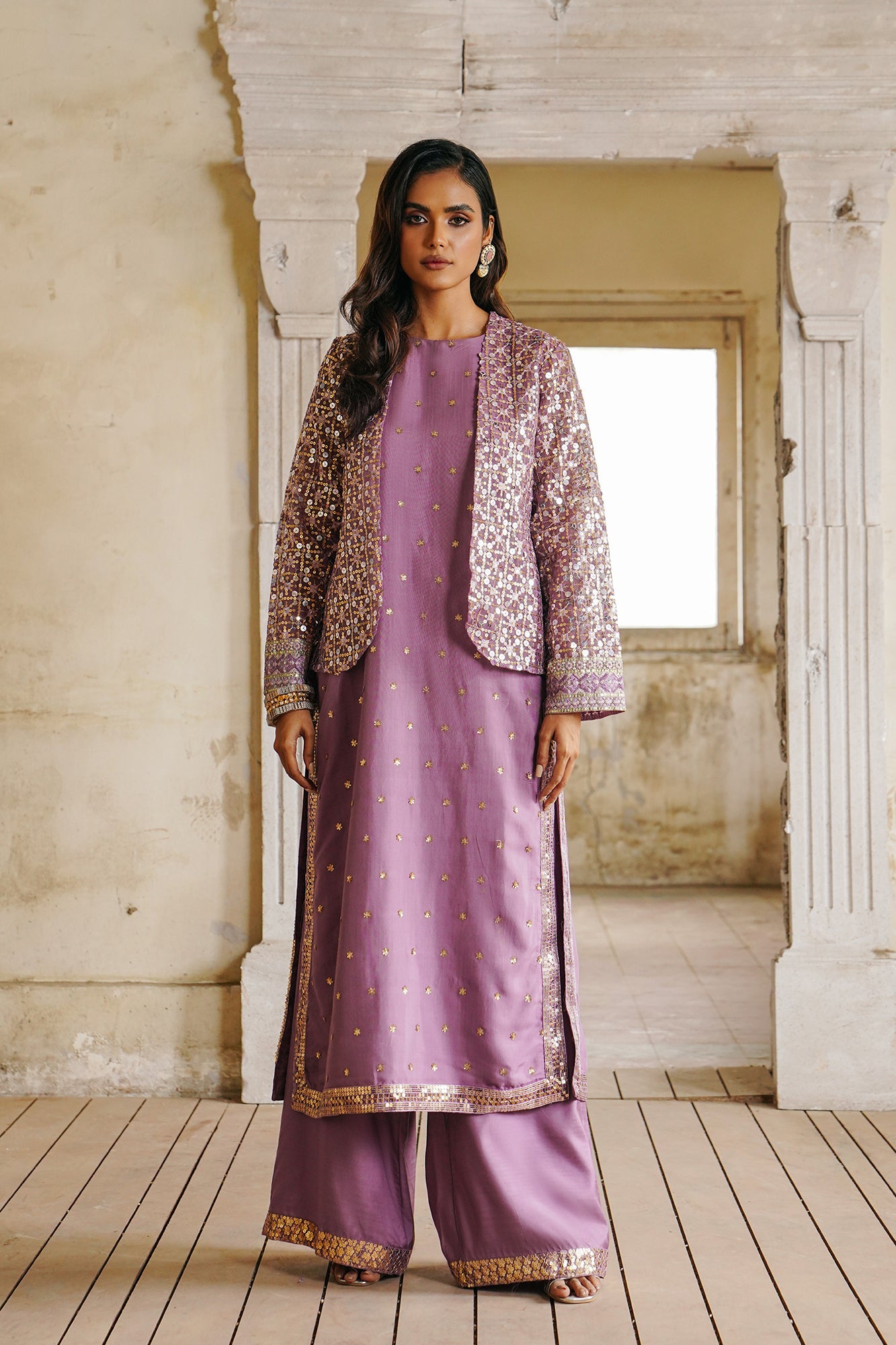 Ethnic - EMBROIDERED SUIT (E0378/104/501)