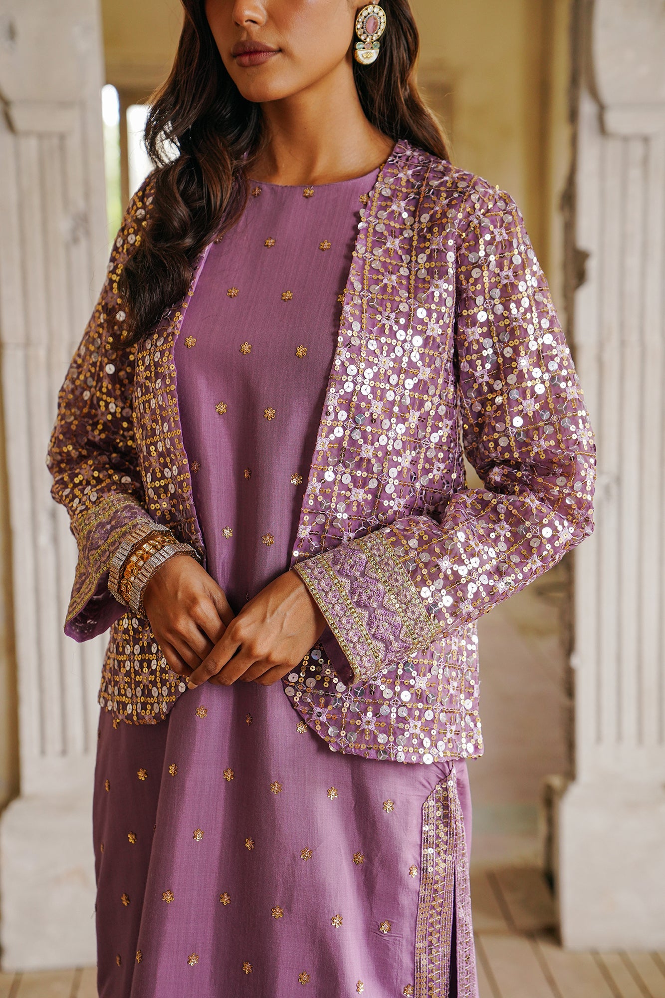 Ethnic - EMBROIDERED SUIT (E0378/104/501)