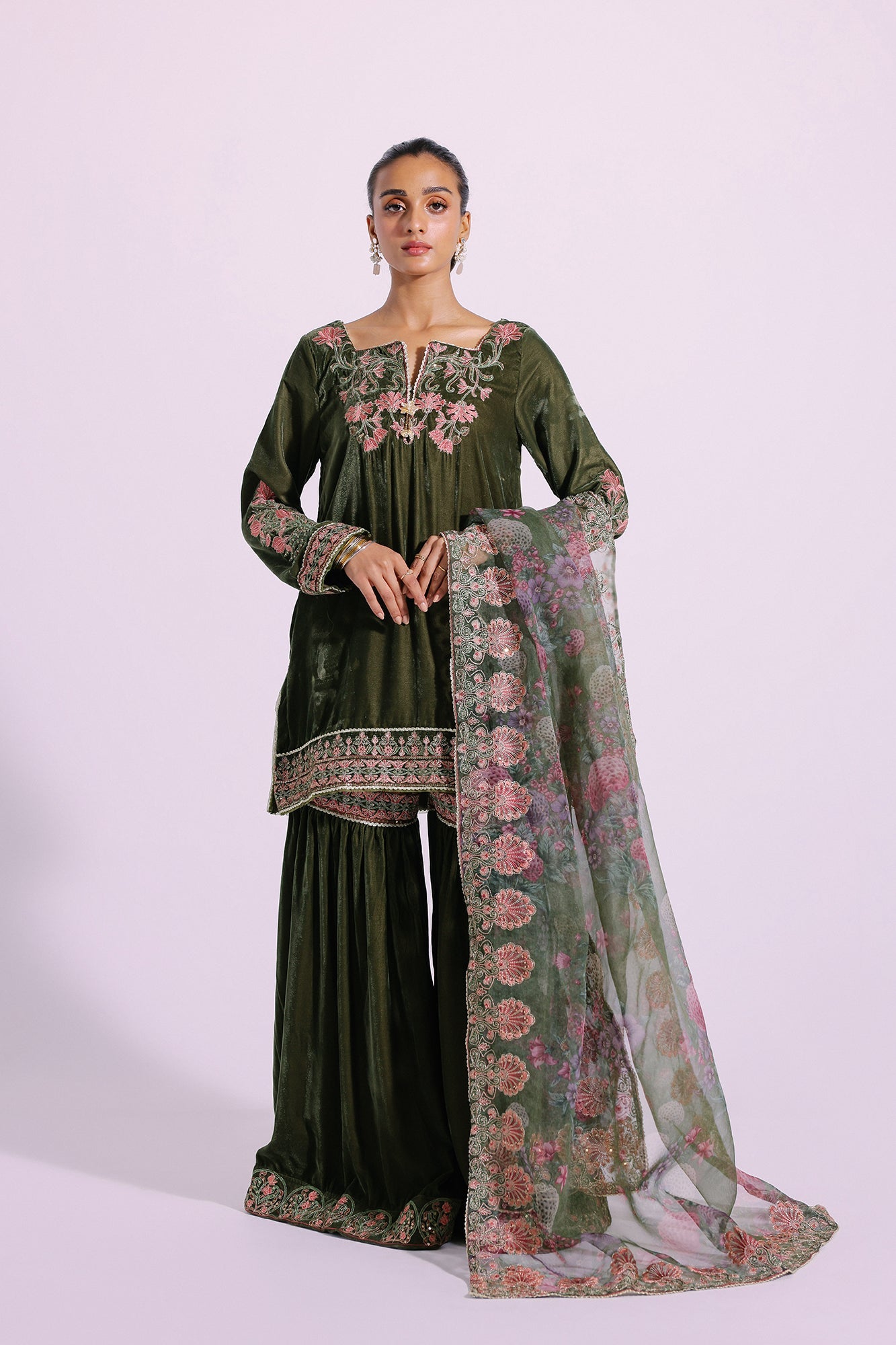 Ethnic - EMBROIDERED SUIT (E0450/105/120)