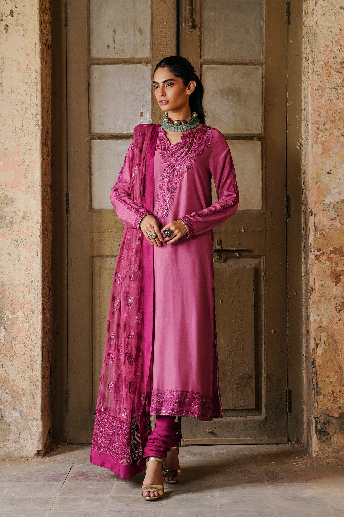 Ethnic - EMBROIDERED SUIT (E0462/105/409)