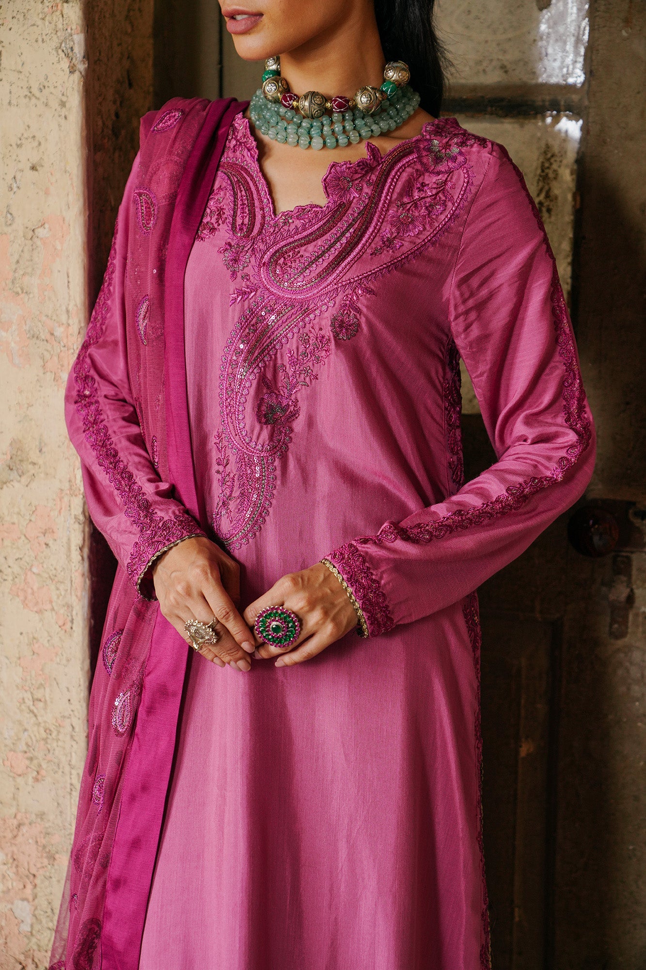 Ethnic - EMBROIDERED SUIT (E0462/105/409)
