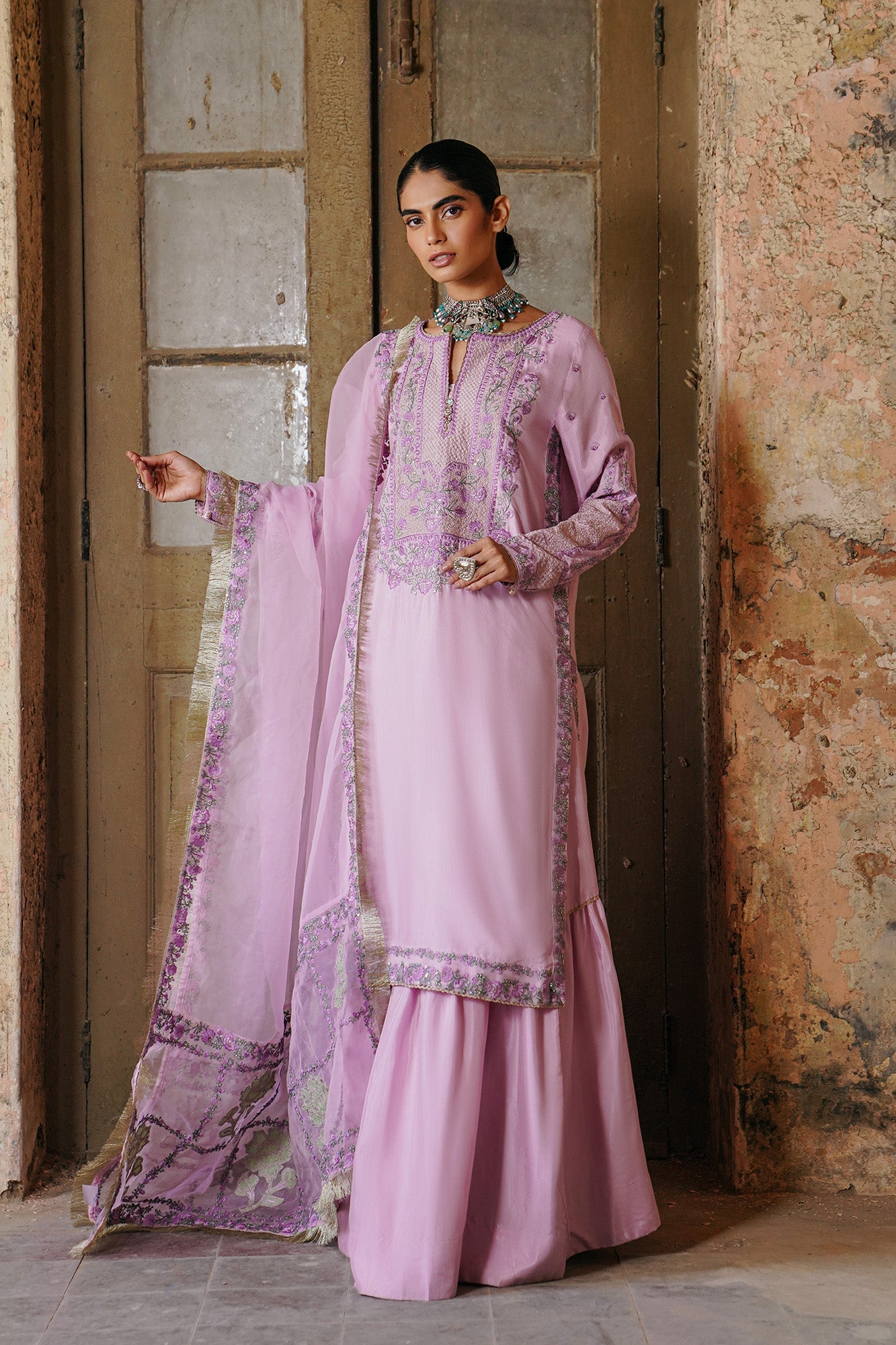 Ethnic - EMBROIDERED SUIT (E0472/105/514)
