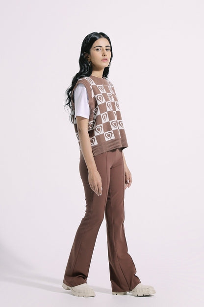 Ethnic - PSYCHEDELIC JACQUARD KNIT VEST (E0516/108/802)