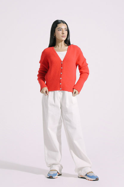 Ethnic - KNIT CARDIGAN WITH GEM BUTTONS (E0528/108/309)