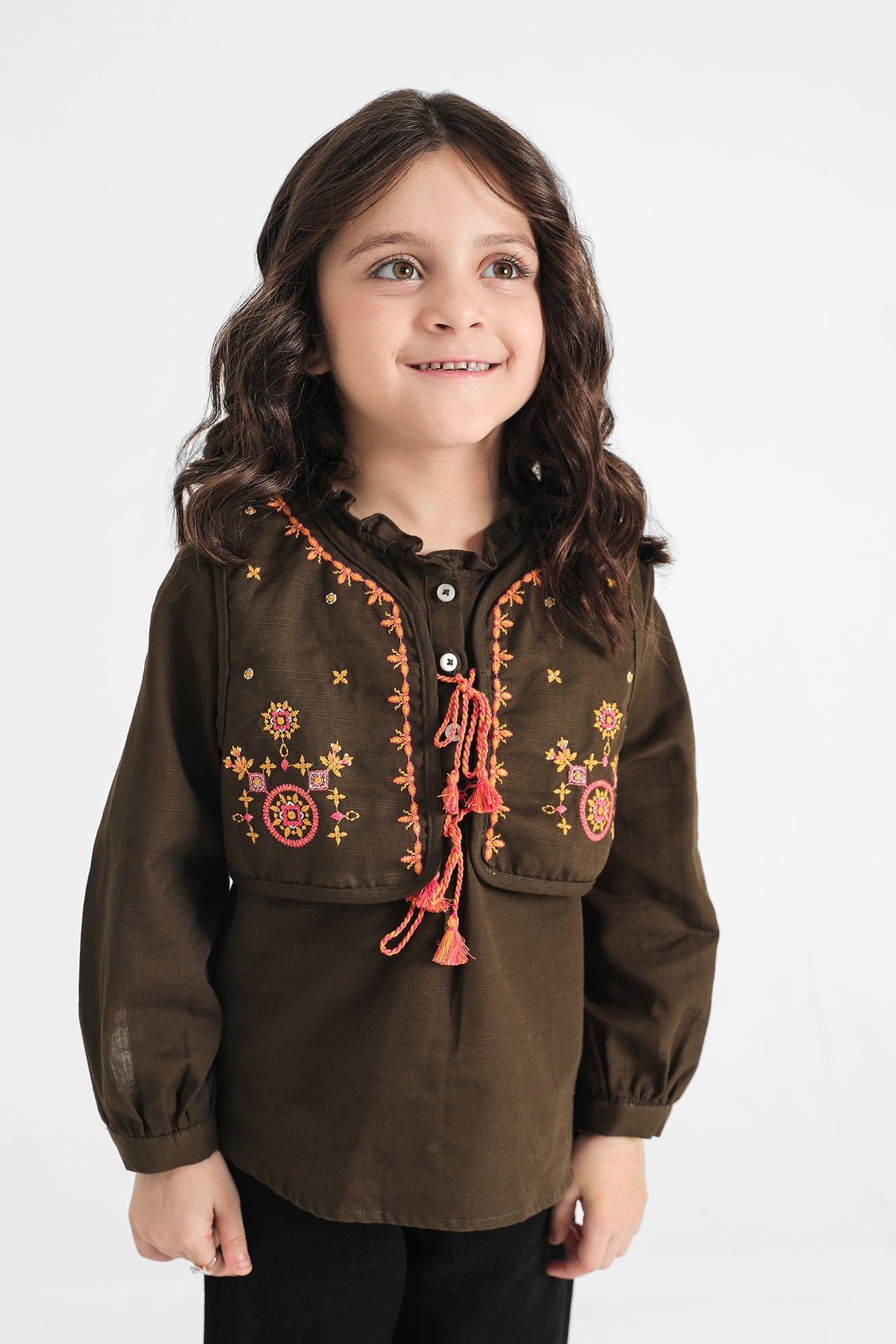 Ethnic - EMBROIDERED TOP (E0529/401/118)